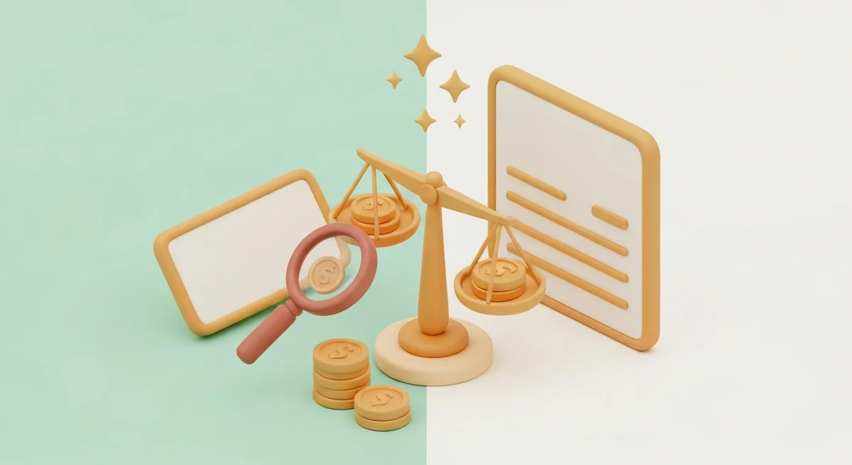 大きく見えていたコインが、実際は思っていたより小さかったという「答え合わせ」のイメージ。ポイントの価値を測り直す世界観。